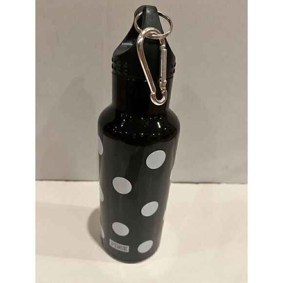 PINK Victoria's Secret Other - Victoria's Secret PINK BPA Free Water Bottle Black w/ White Polka Dots Key Ring